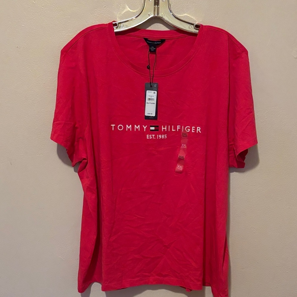 Tommy Hilfiger Red Graphic Short Sleeve Tee